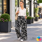 Lilly Printed Palazzo Trousers | 2 Colours