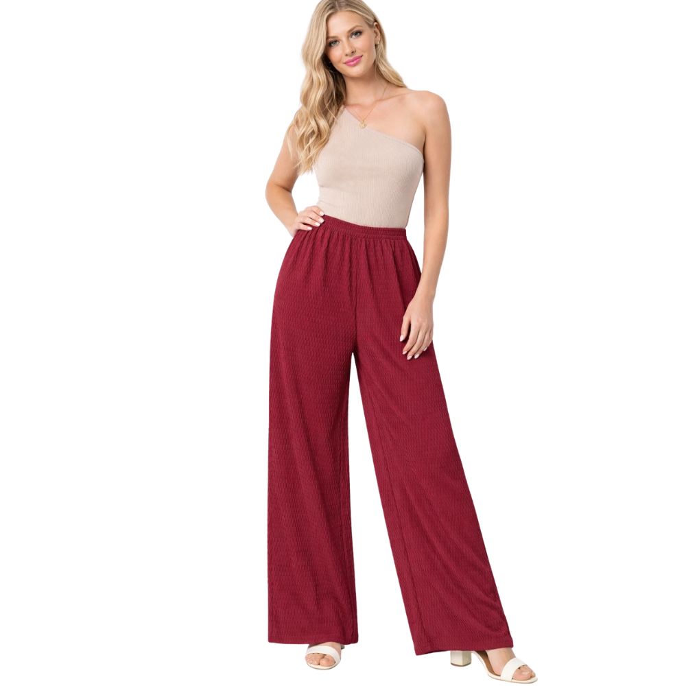 Waffle Palazzo Trousers | 7 Colours