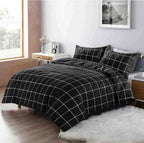 mateo printed duvet set black