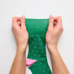 Women Micro Polka Dot Gentle Grip Cotton Rich Socks