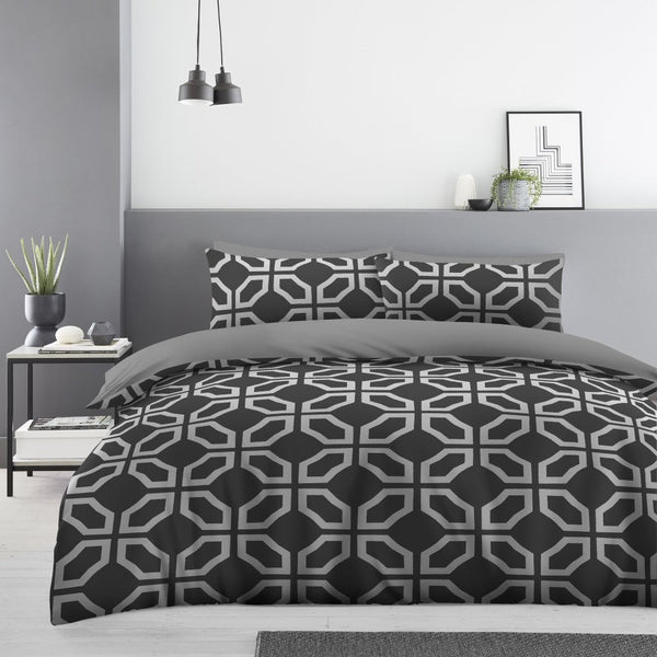 Marcus Geo Printed Duvet Cover Set