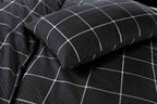 mateo printed duvet set black