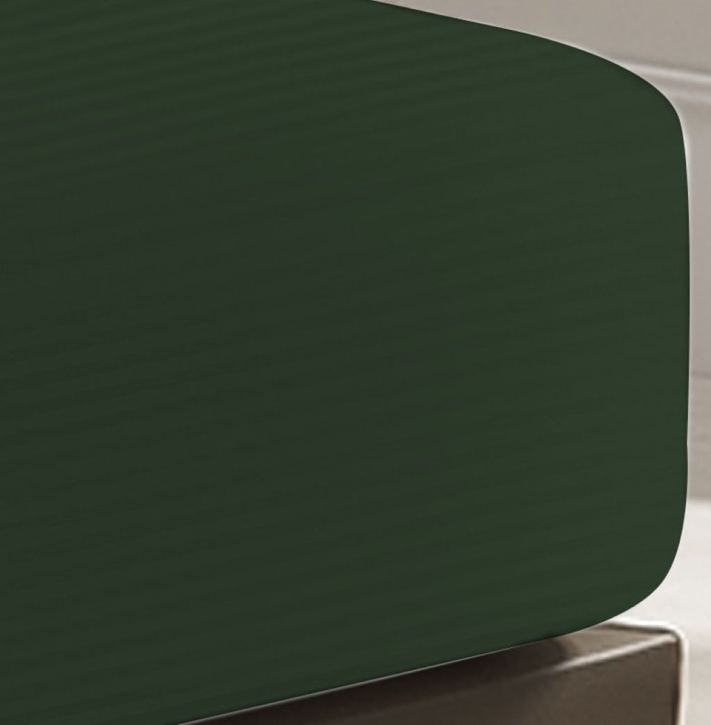 Brushed Microfibre Embossed Stripe 40CM Deep Fitted Sheets