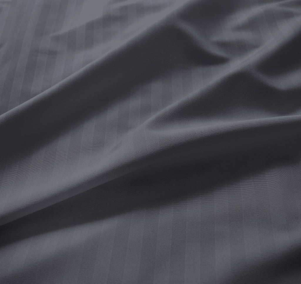Brushed Microfibre Embossed Stripe Duvet Cover Sets