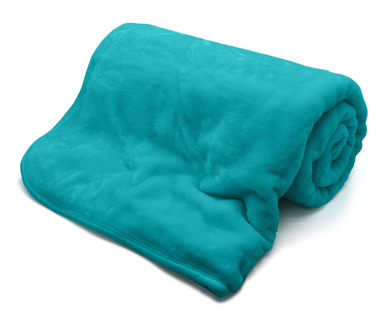 faux fur mink throw teal