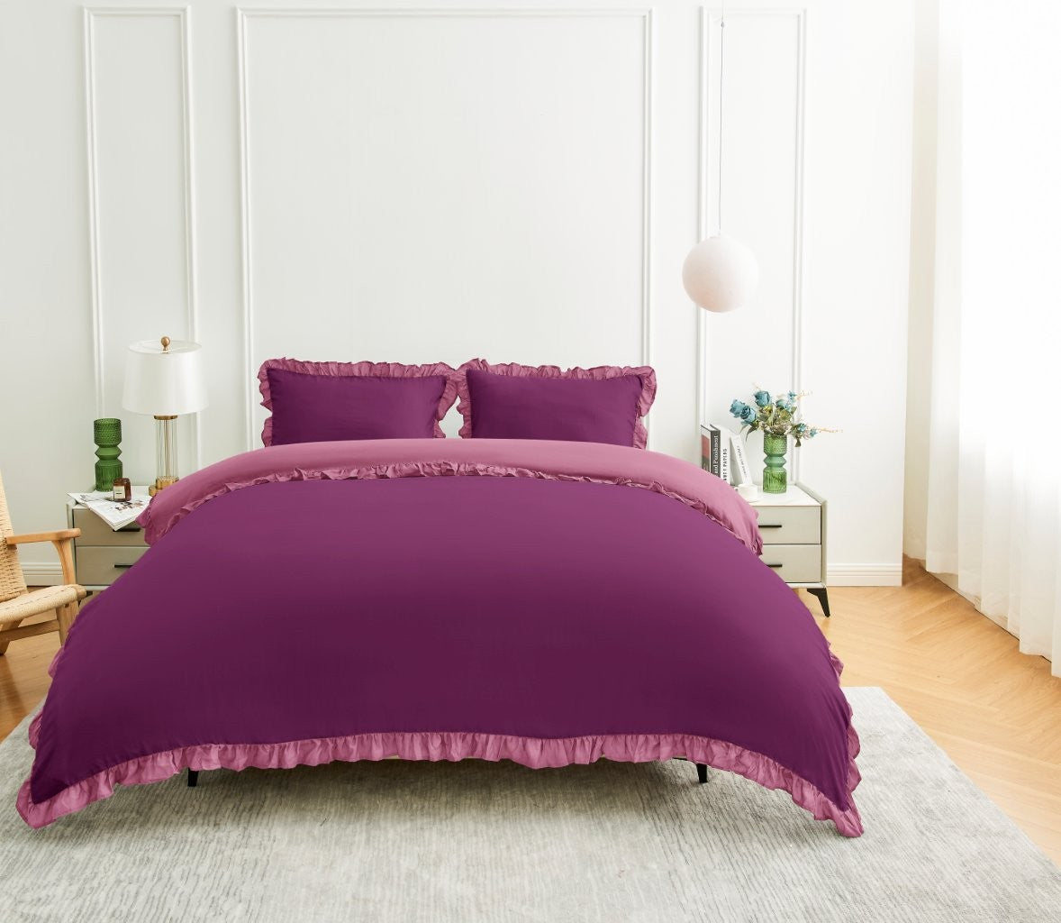 Kendrick Frill Duvet Cover Set | 8 Colours