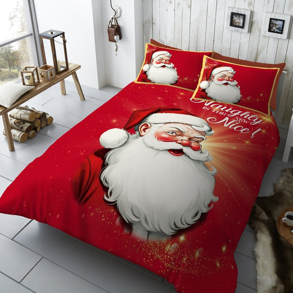 Naughty Is The New Nice Printed Duvet Cover Set