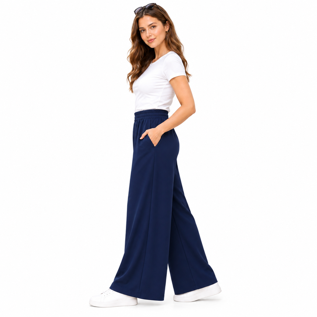 Plain Palazzo Trousers | 12 Colours