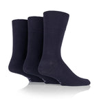 Men’s Navy Gentle Grip Cotton Rich Socks