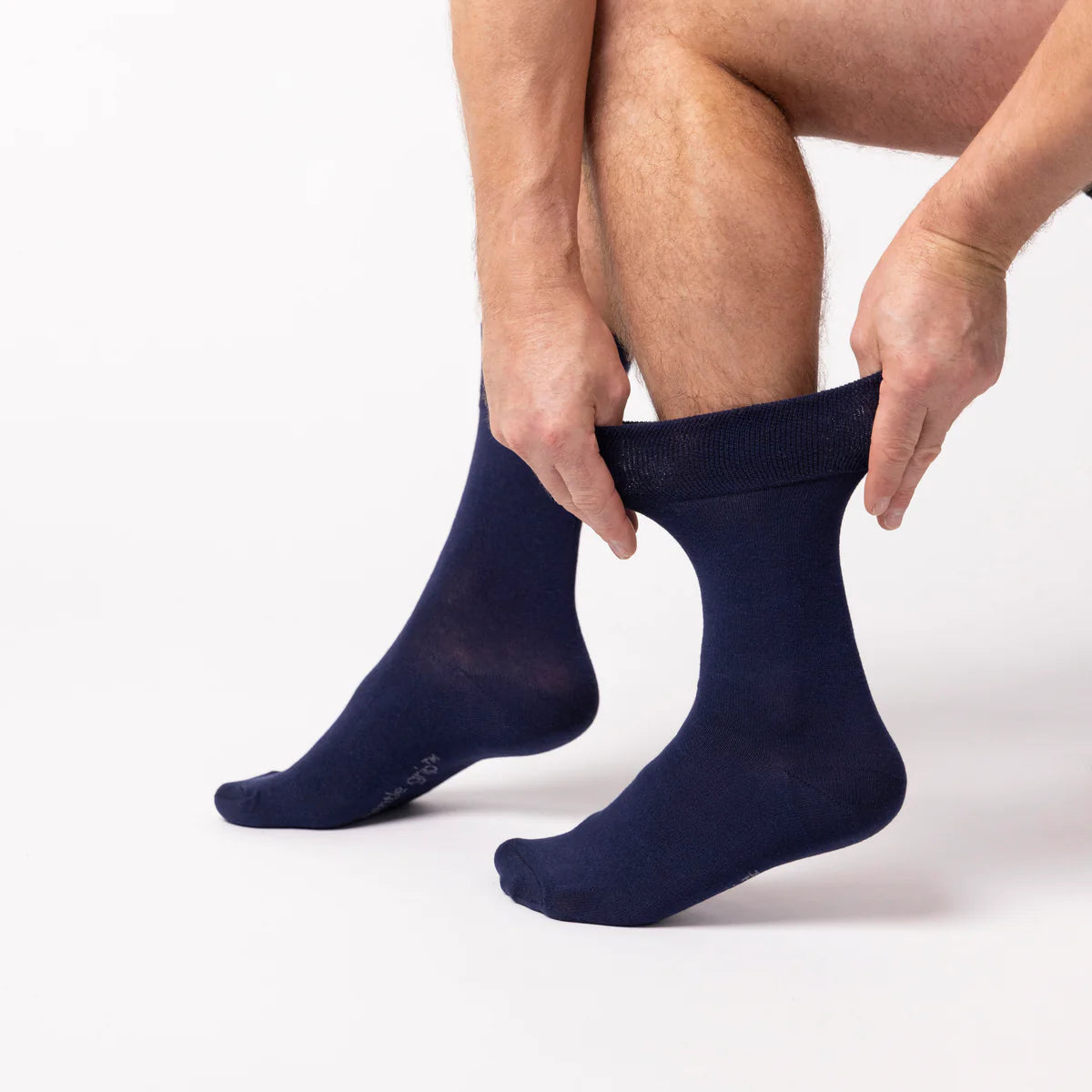 Men’s Navy Gentle Grip Cotton Rich Socks