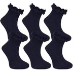 Girls Ruffled Trim Frilly Lace Socks | 4 Colours