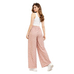 Nude Spot Printed Jersey Palazzo Trousers