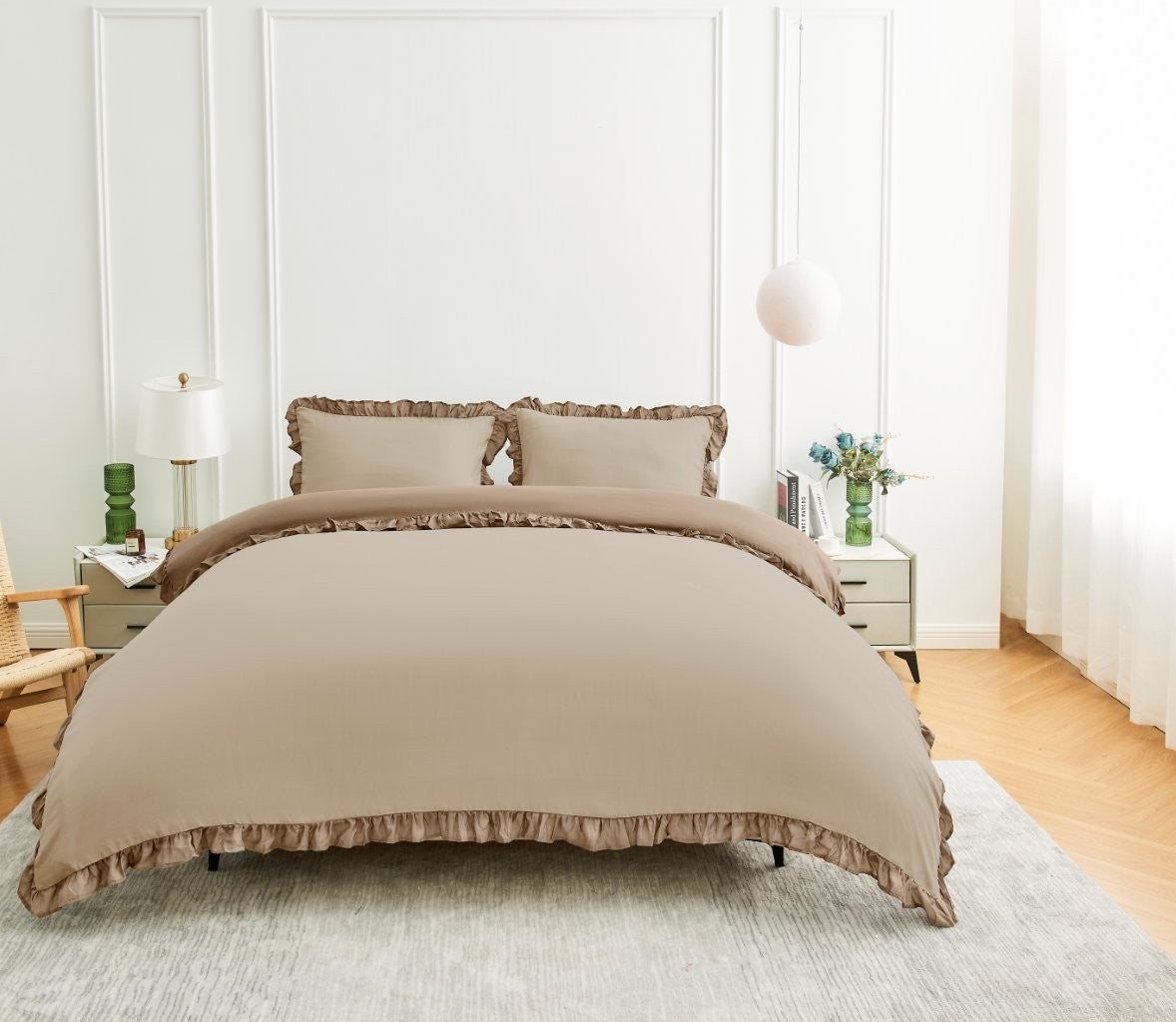 Kendrick Frill Duvet Cover Set | 8 Colours