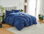 Navy / Blue Coverless Duvet & Pillowcases Set | TOG 10.5