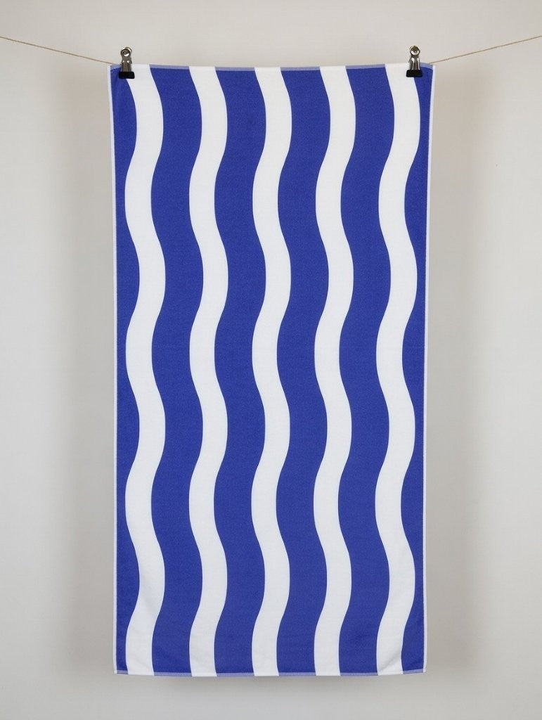 Wavy Stripe Beach Towel | 5 Colours | 152CM × 71CM