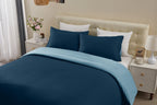Soft Touch Reversible Plain Duvet Cover Set | 6 Colours