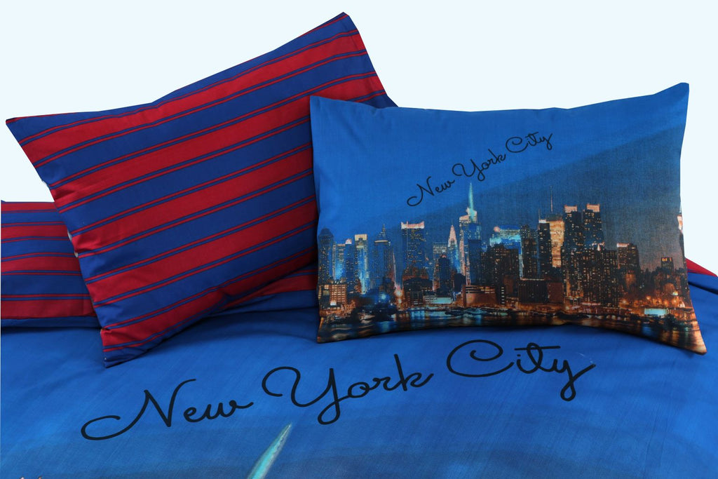 new york city 3D duvet covet set