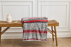 Nordic Multi Xmas Flannel Sherpa Throw