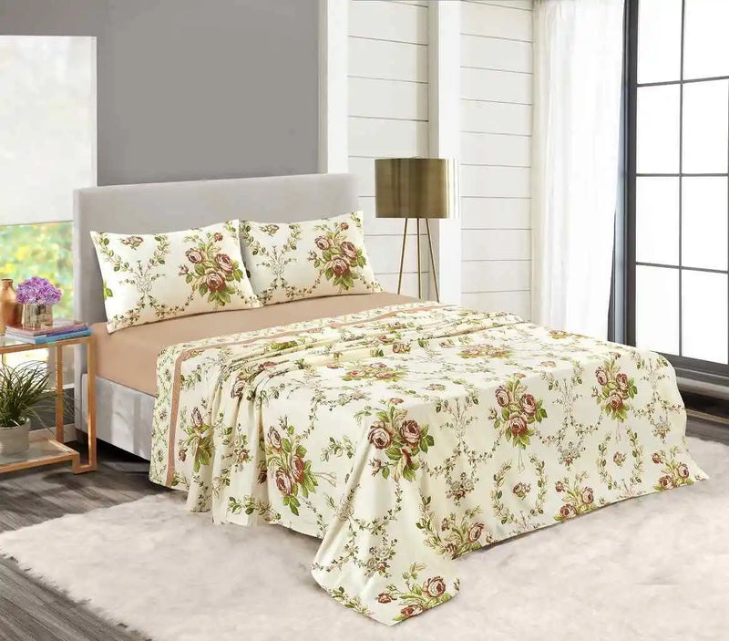 flannel olivia sheet set natural