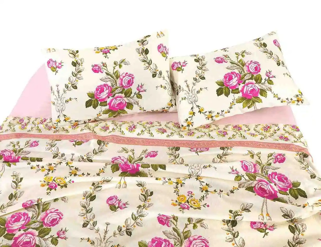 flannel olivia sheet set pink