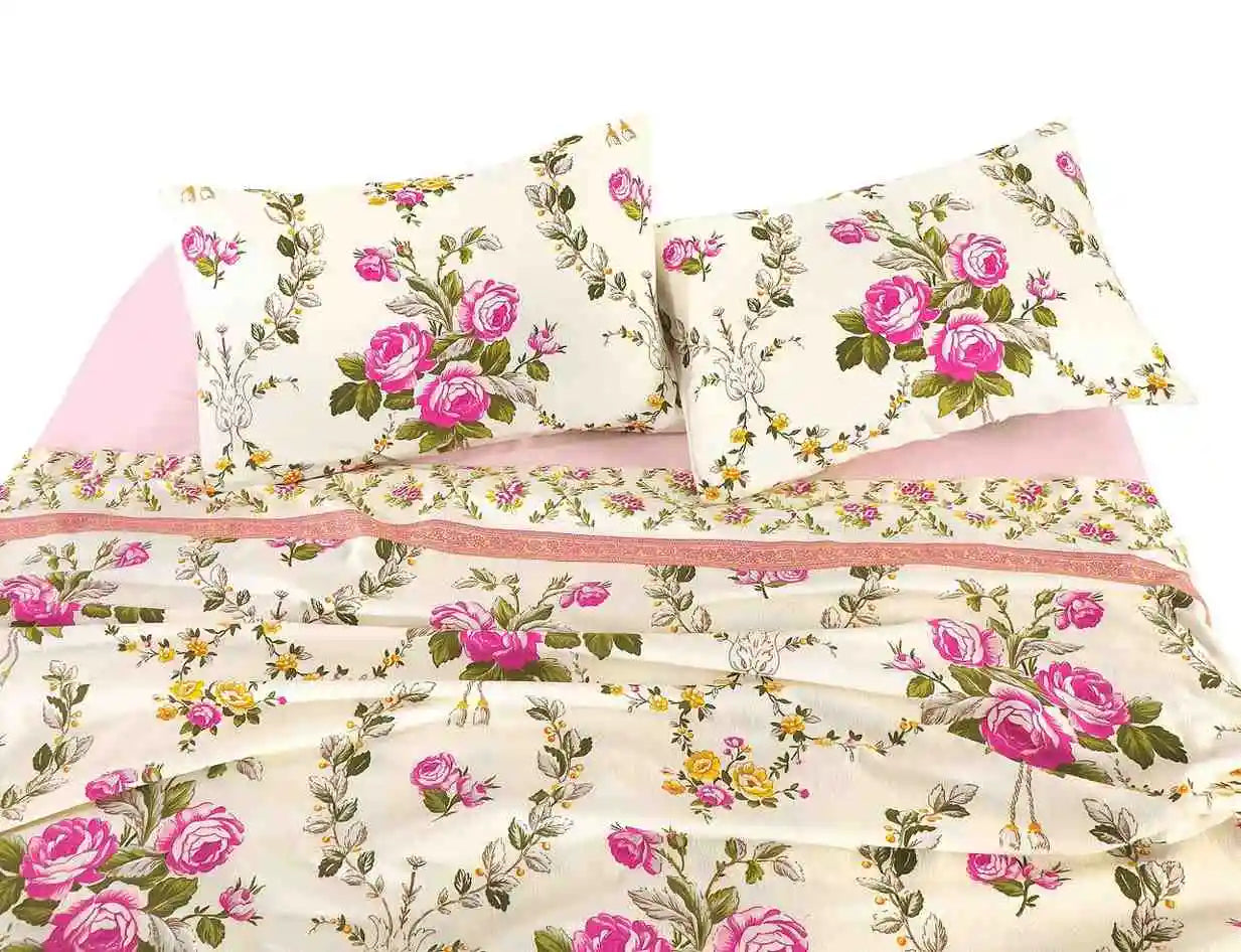 flannel olivia sheet set pink