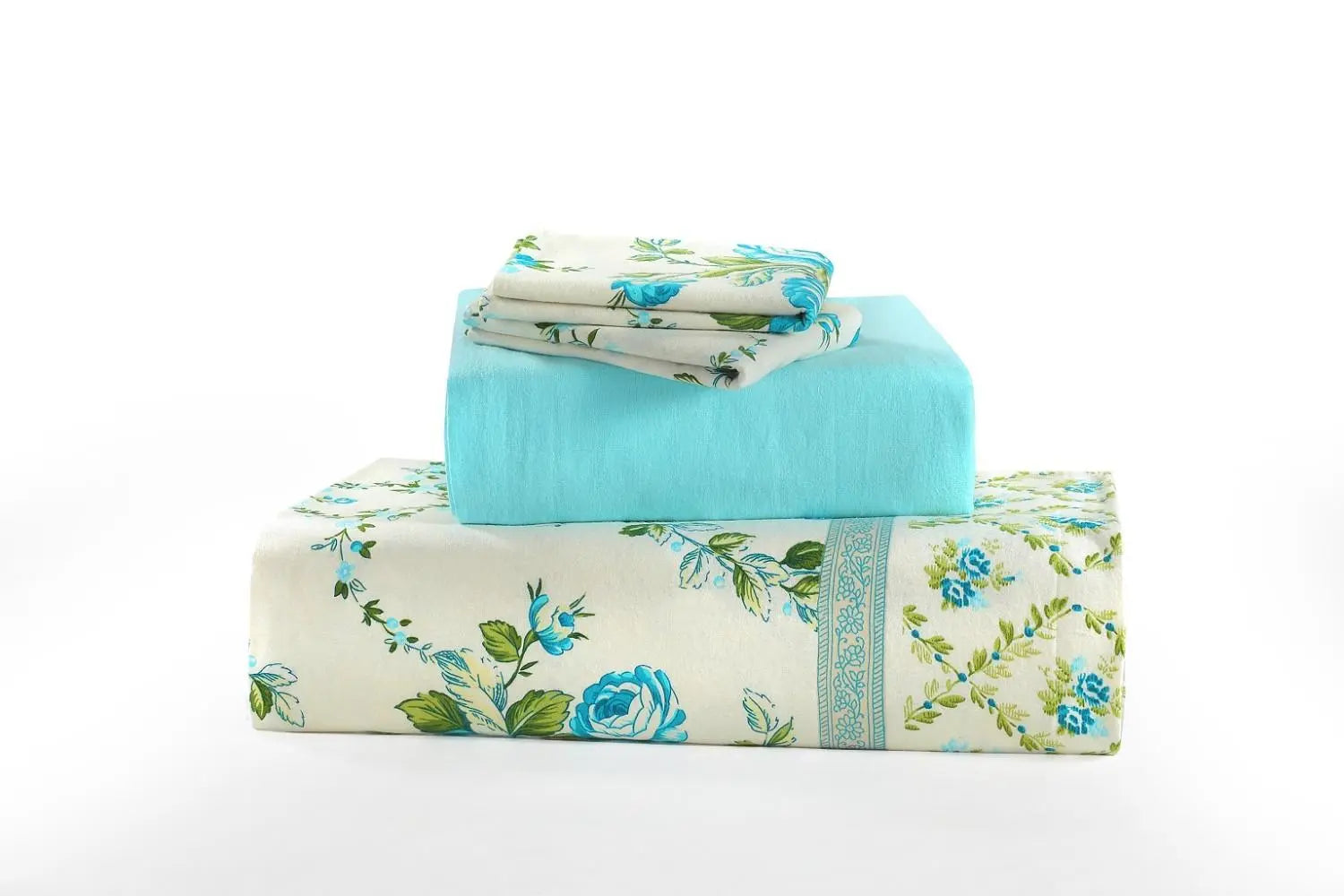 flannel olivia sheet set teal