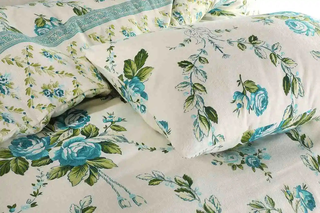 flannel olivia sheet set teal