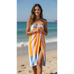 Contrasting Stripe Beach Towel | 3 Colours | 152CM × 71CM