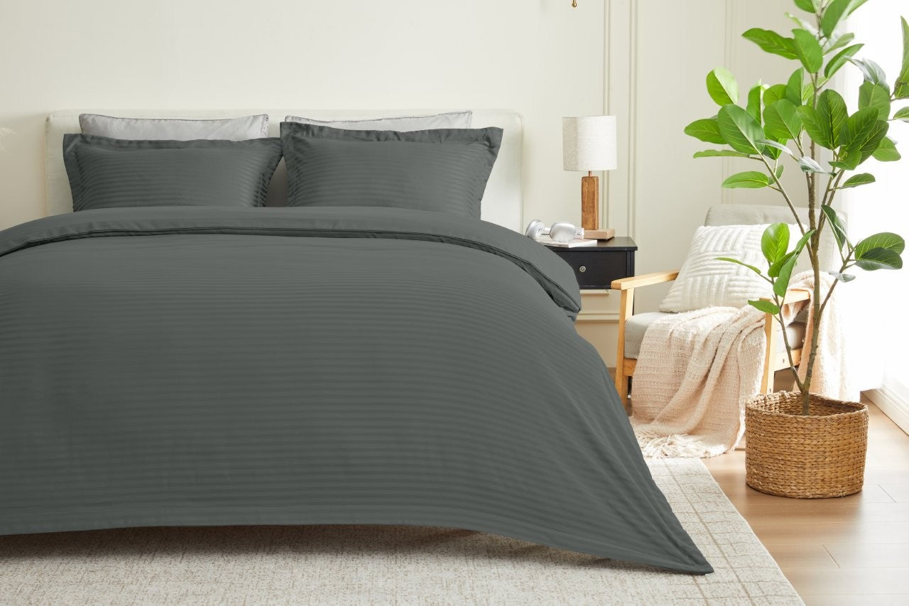 Oxford Seersucker Duvet Cover Set | 3 Colours