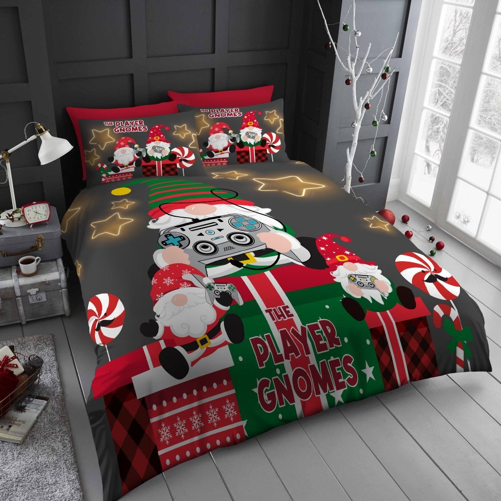 Player Gnomes Printed Duvet Cover Set