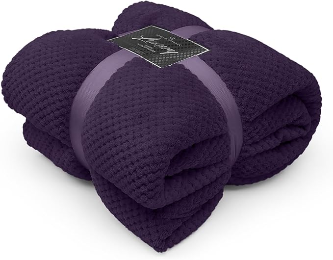 Popcorn Fleece Throws | 18 Colours