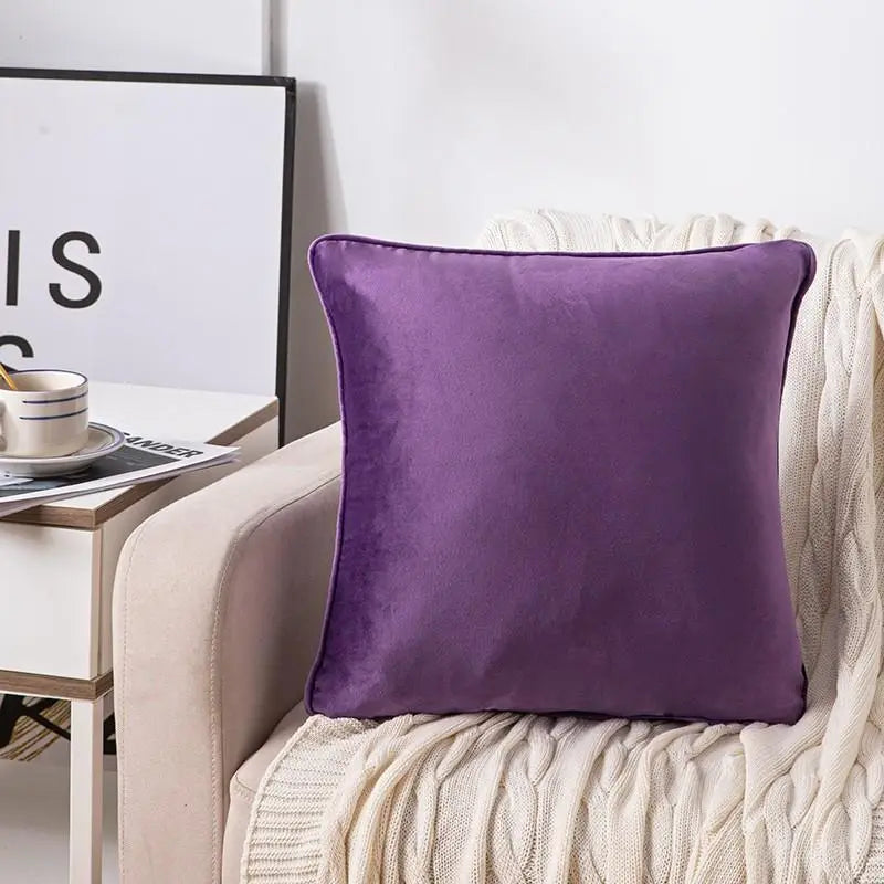 purple velvet cushion covers