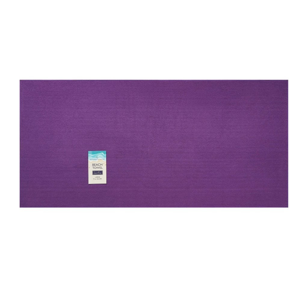 Solid Sand Free Beach Towel | 12 Colours | 152CM × 71CM