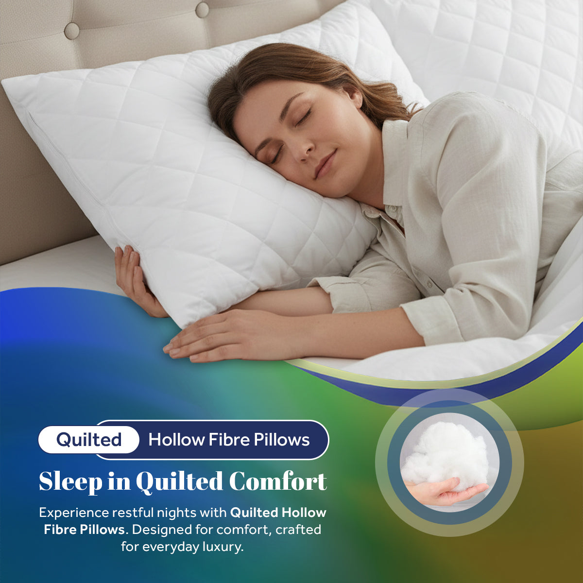 Quilted Hollowfibre Pillows