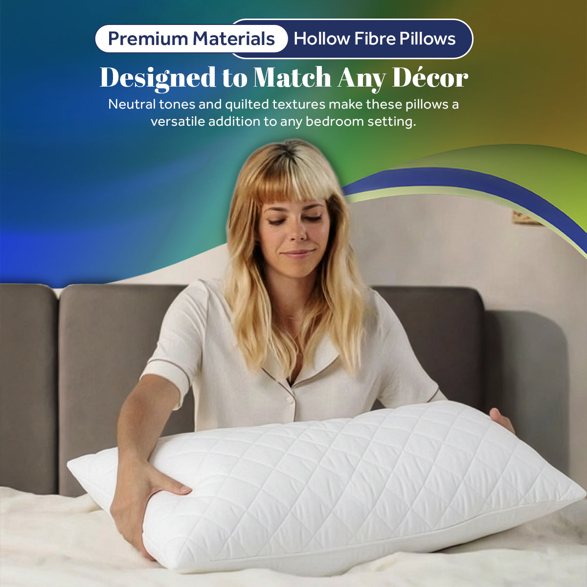 Quilted Hollowfibre Pillows