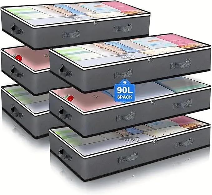 90L Under Bed Storage Bag | Pack of 3 & 6