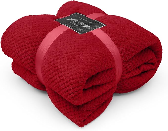 Popcorn Fleece Throws | 18 Colours