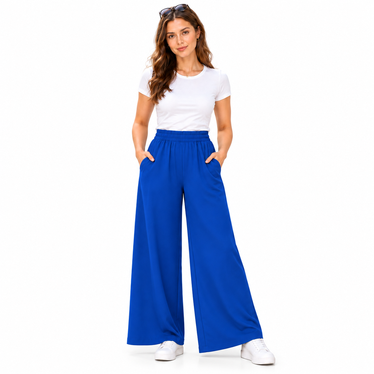 Plain Palazzo Trousers | 12 Colours