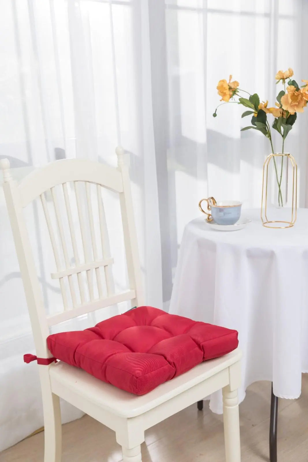 chair seat cushions red