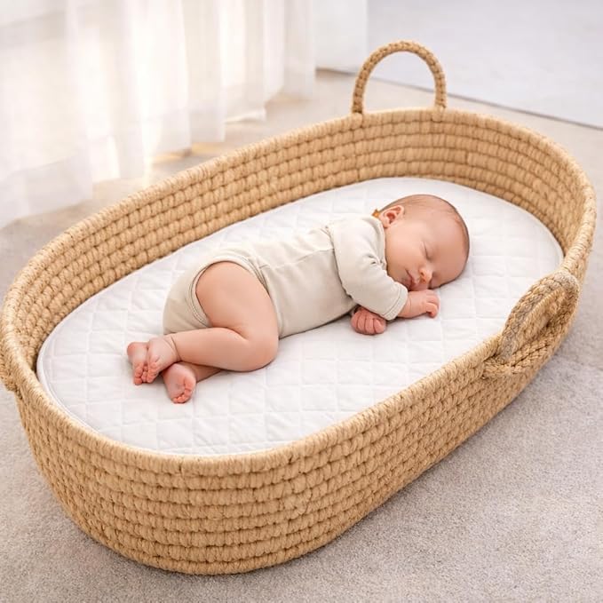 Moses Basket Cot Bed Mattress | 68 × 28 × 3 cm