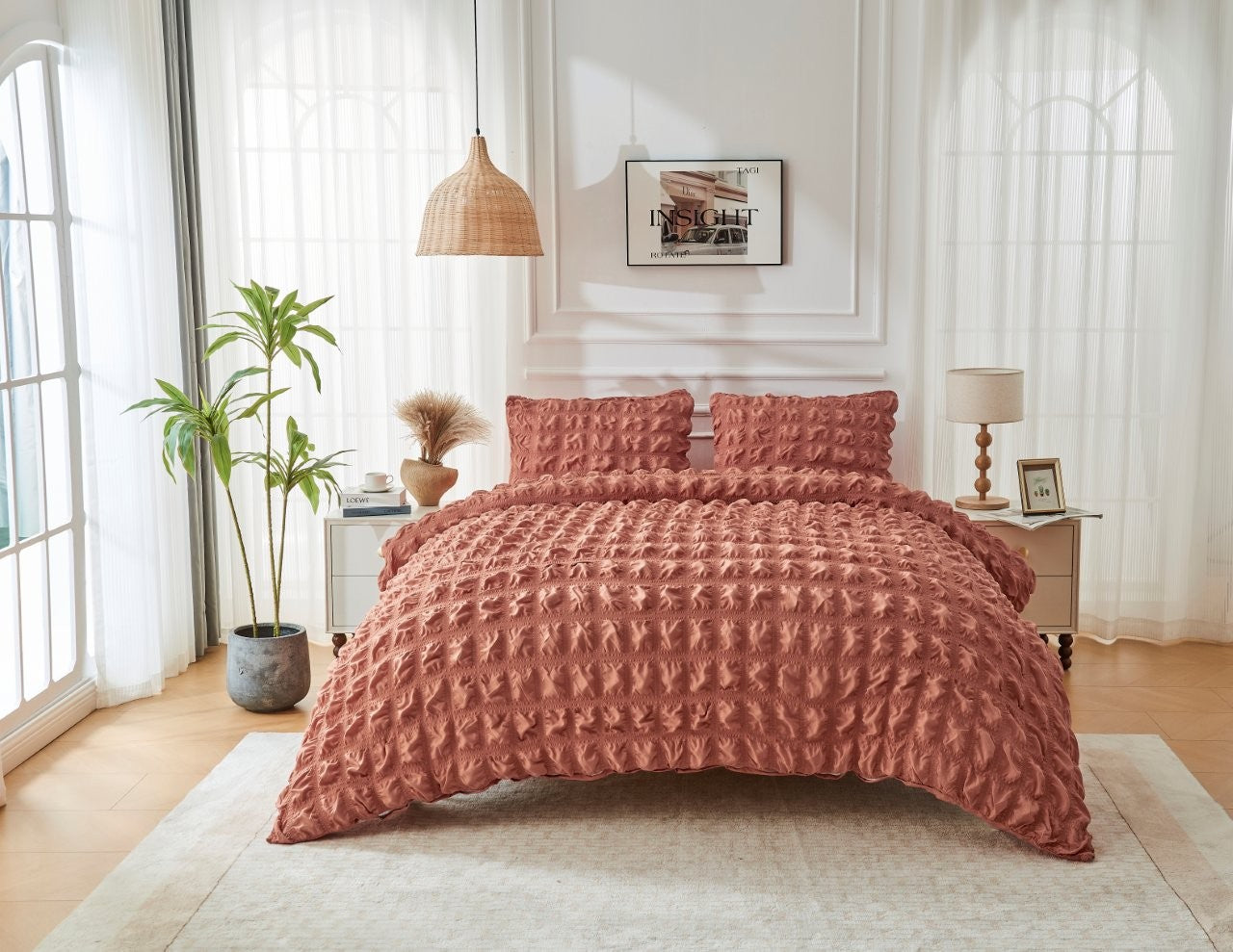 Seersucker Ripon Duvet Cover Set | 6 Colours