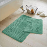 Greek Non-Slip Bath Mat Set  | 23 Colours Available