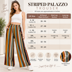 Mustard Stripe Jersey Palazzo Trousers