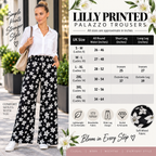 Lilly Printed Palazzo Trousers | 2 Colours