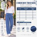 Ribbed Corduroy Pull-On Trousers | 6 Colours