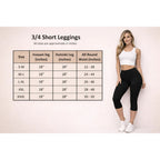 Stretchy 3/4 Capri Leggings | 7 Colours