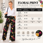 Floral Printed Palazzo Trousers | 3 Colours