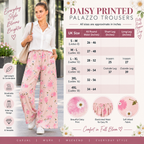 Daisy Printed Palazzo Trousers | 2 Colours