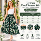 Floral Summer Skirt size chart