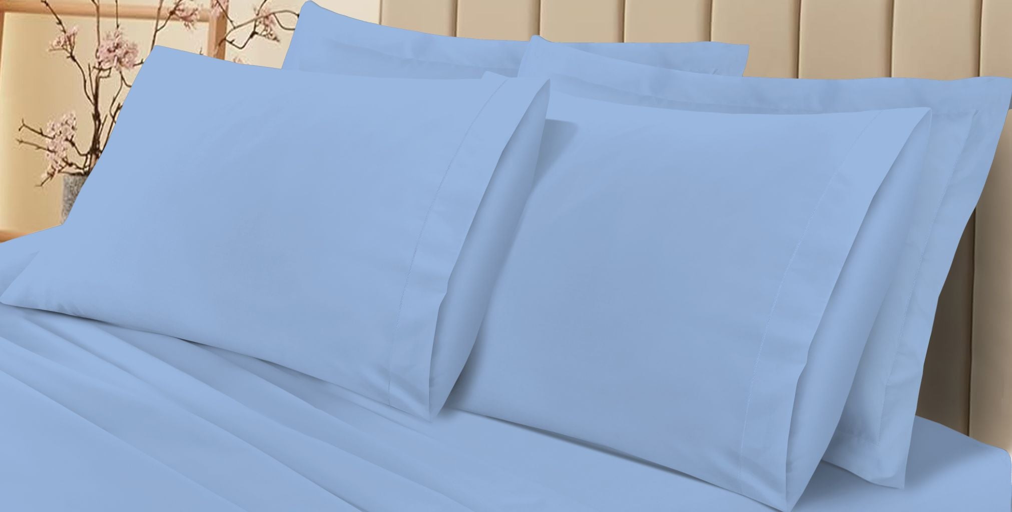 180TC Percale Poly Cotton Pillow Cases | Pack of 4 | 14 Colours
